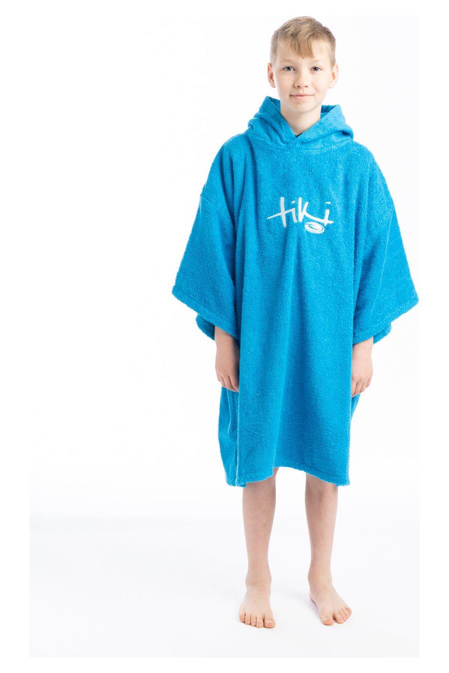 Junior Hooded Change Robe - Blue 6/7