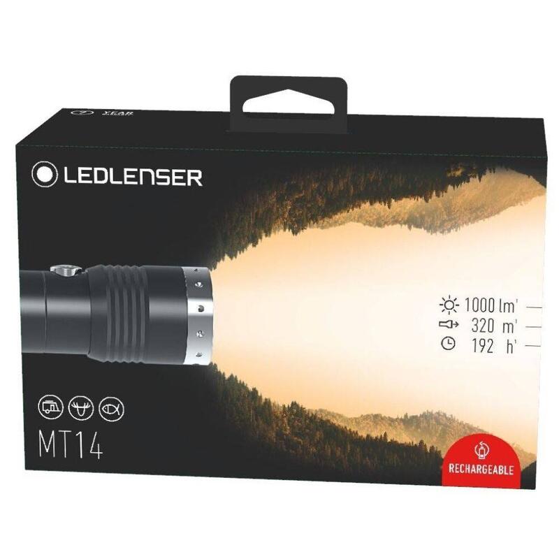 Lanterna Led Lenser MT14 reincarcabila, 1000 lumeni, cu husa