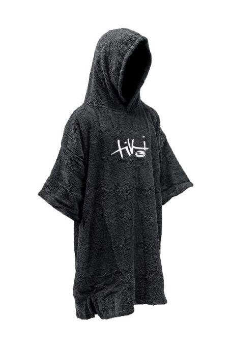 TIKI SURF Junior Hooded Change Robe - Black