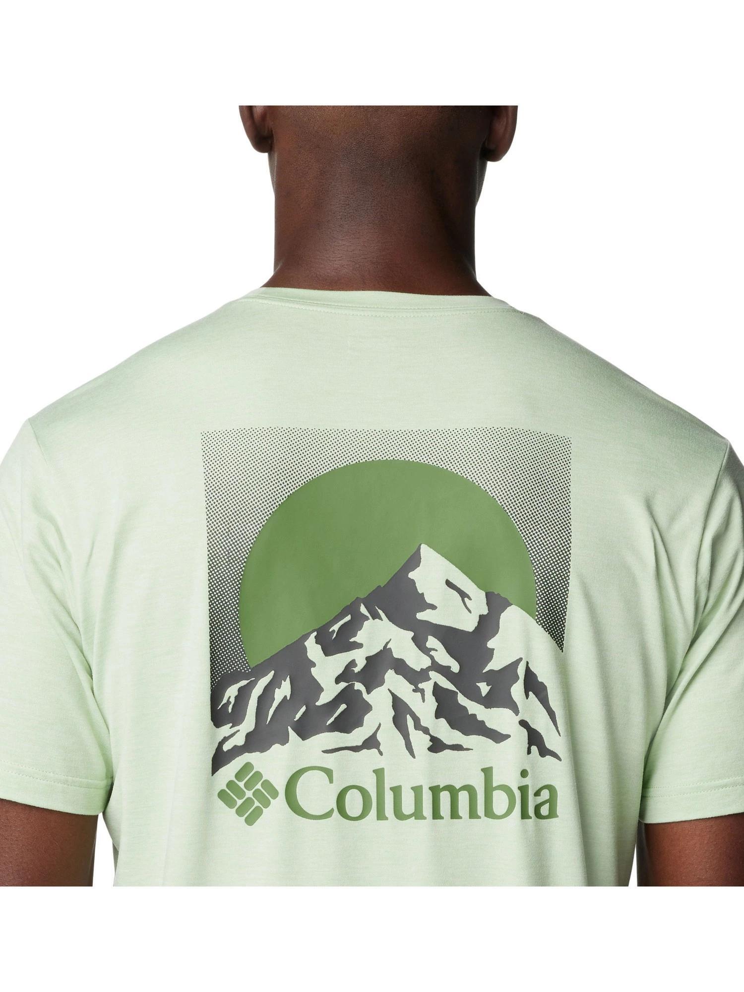 Koszulka sportowa męska Columbia Kwick Hike Back Graphic z krótkim rękawem 5/6