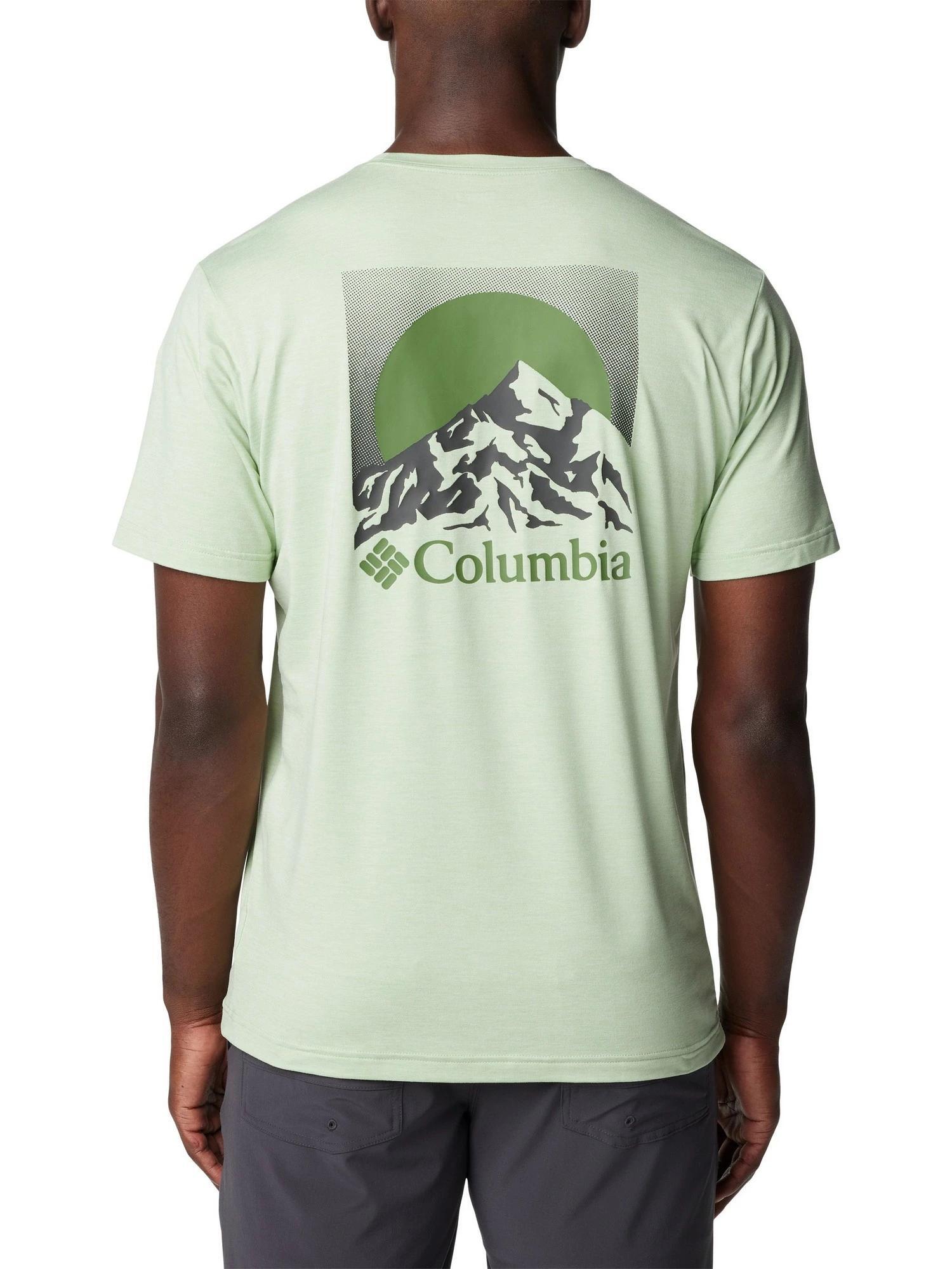 Koszulka sportowa męska Columbia Kwick Hike Back Graphic z krótkim rękawem 3/6