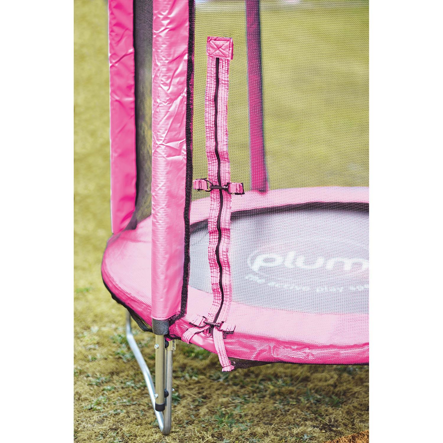 Plum Trampoline met veiligheidsnet Junior Roze 4/6