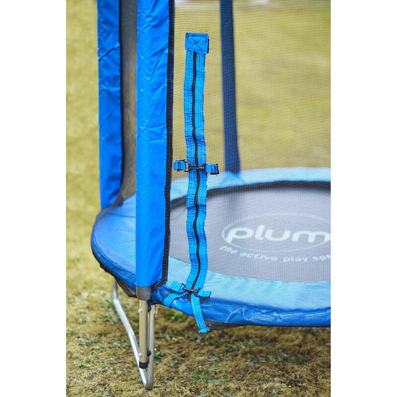 Szilvás trambulin Junior biztonsági hálóval kék 4,5 láb