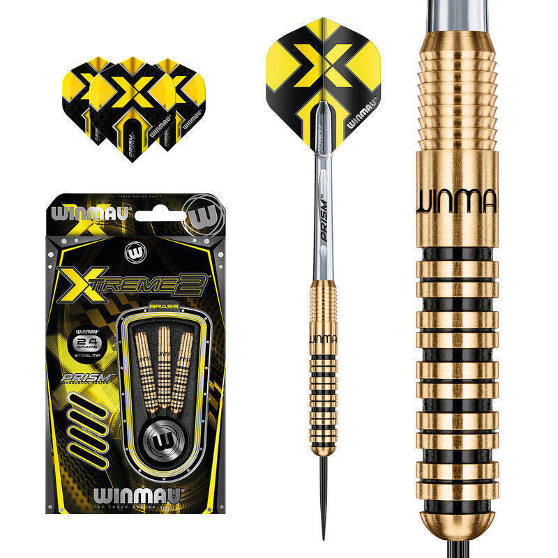 Fléchettes Winmau Xtreme2 à pointe en acier et laiton