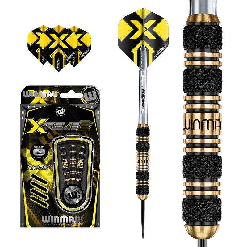 Winmau Dardos punta de acero Xtreme2 brass