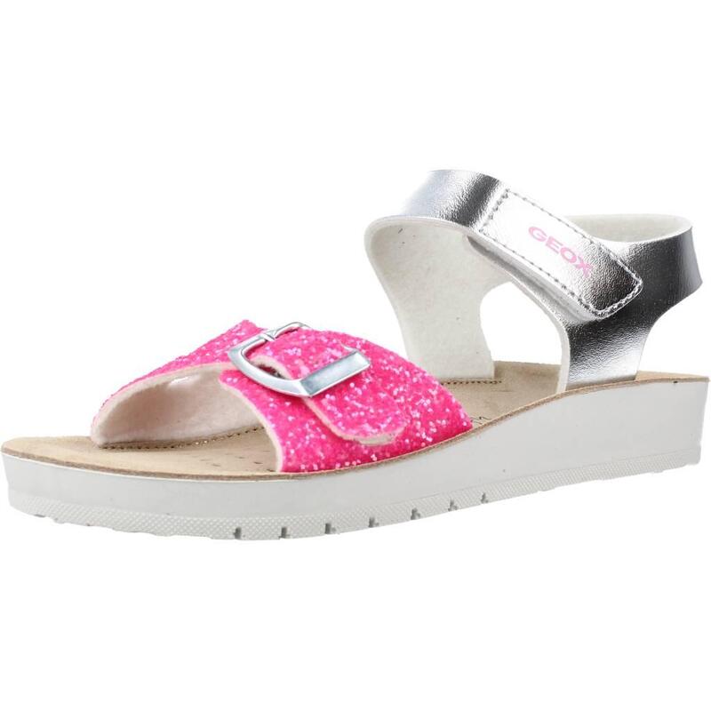 Sandalias Niña Geox J Sandal Costarei Gi Plata