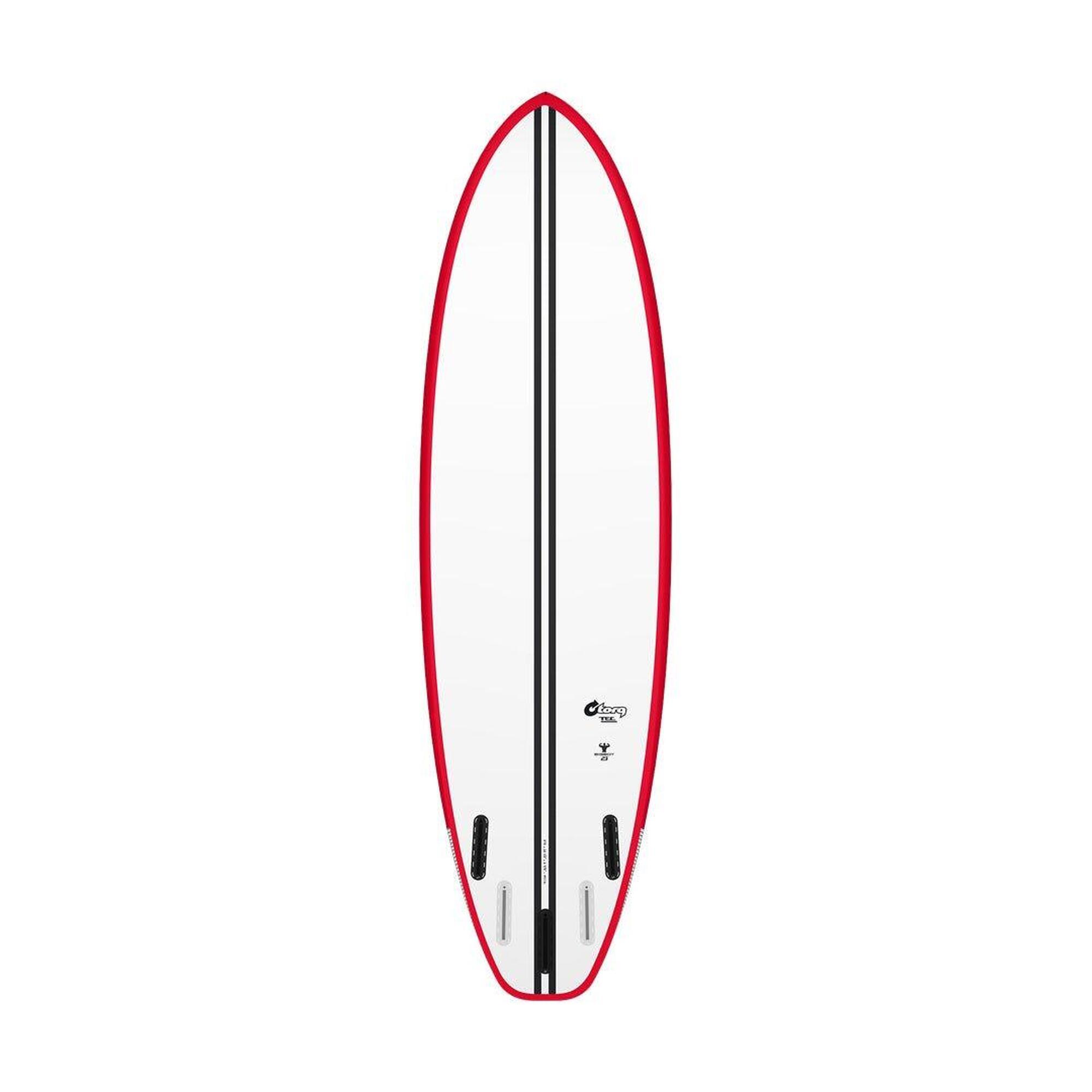 Planche de surf Shortboard TEC Bigboy 23 Torq Red/White  6'6