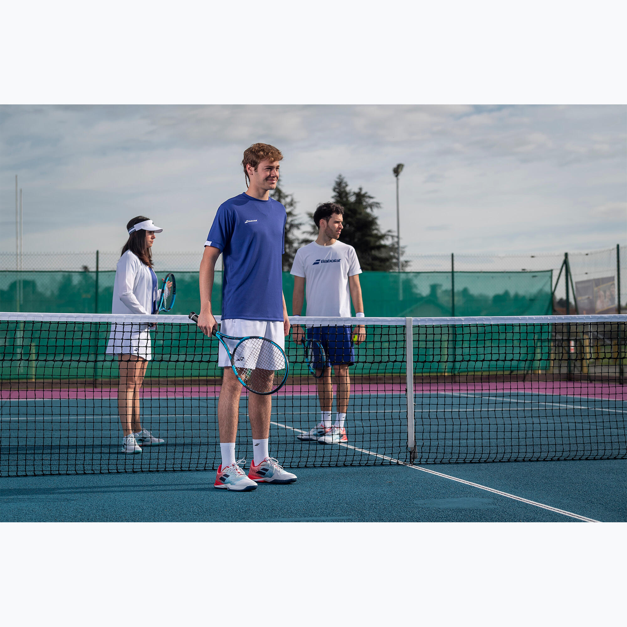 Camiseta Babolat Play Crew Neck Tee Azul 4/7
