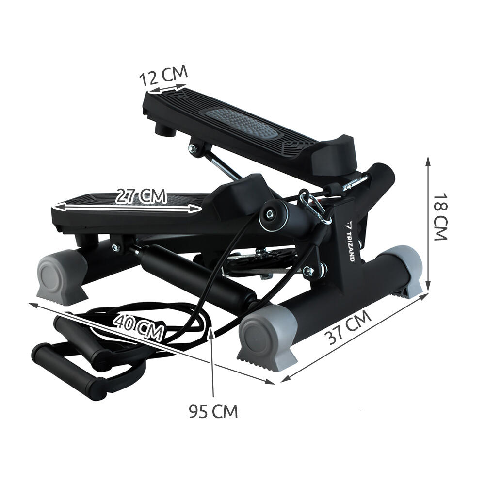Stepper Skrętny do Fitness Steper z Linkami Step Ćwiczeń Aerobiku Licznik 2/7