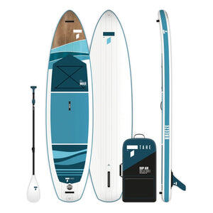 Tahe - Sup Air 11'0 Breeze Wing Pack – Paddle Gonflable Stable Et Polyvalent. - Planche De Stand Up Paddle - Blanc|bleu - Decathlon