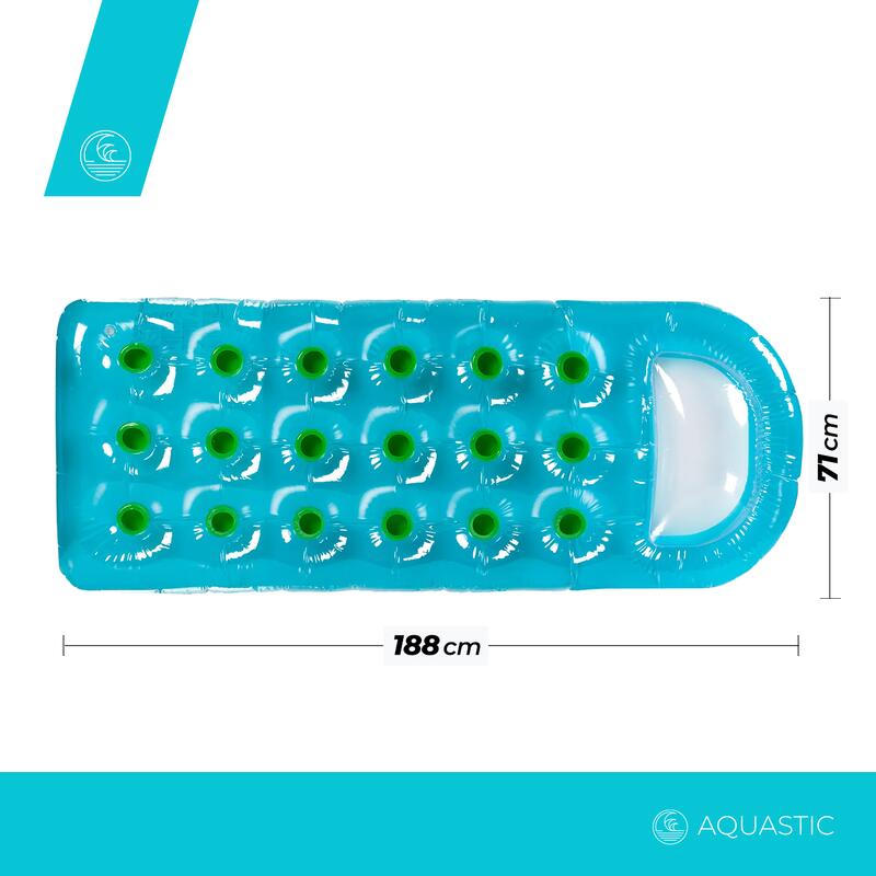 AQUASTIC saltea de inot albastru ASM-188B 188 x 71 cm