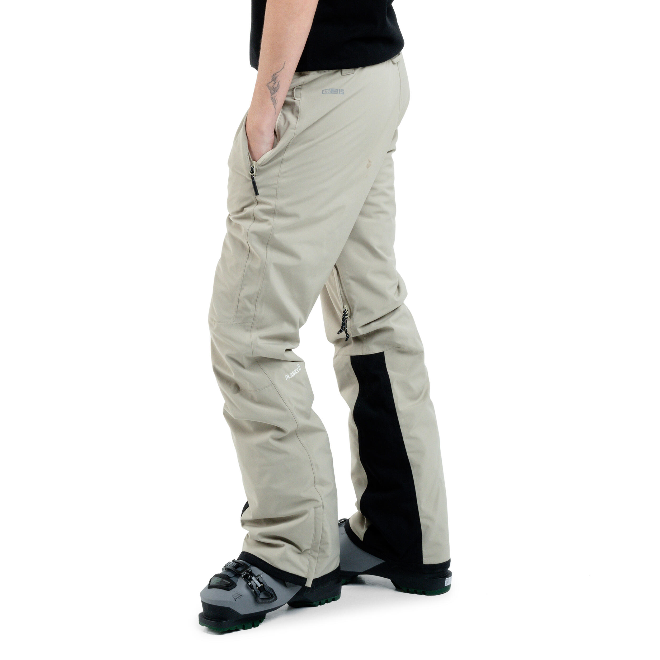Planks All-Time Women's Insulated Pants in Mushroom - Ladies Sports Trousers 2/5