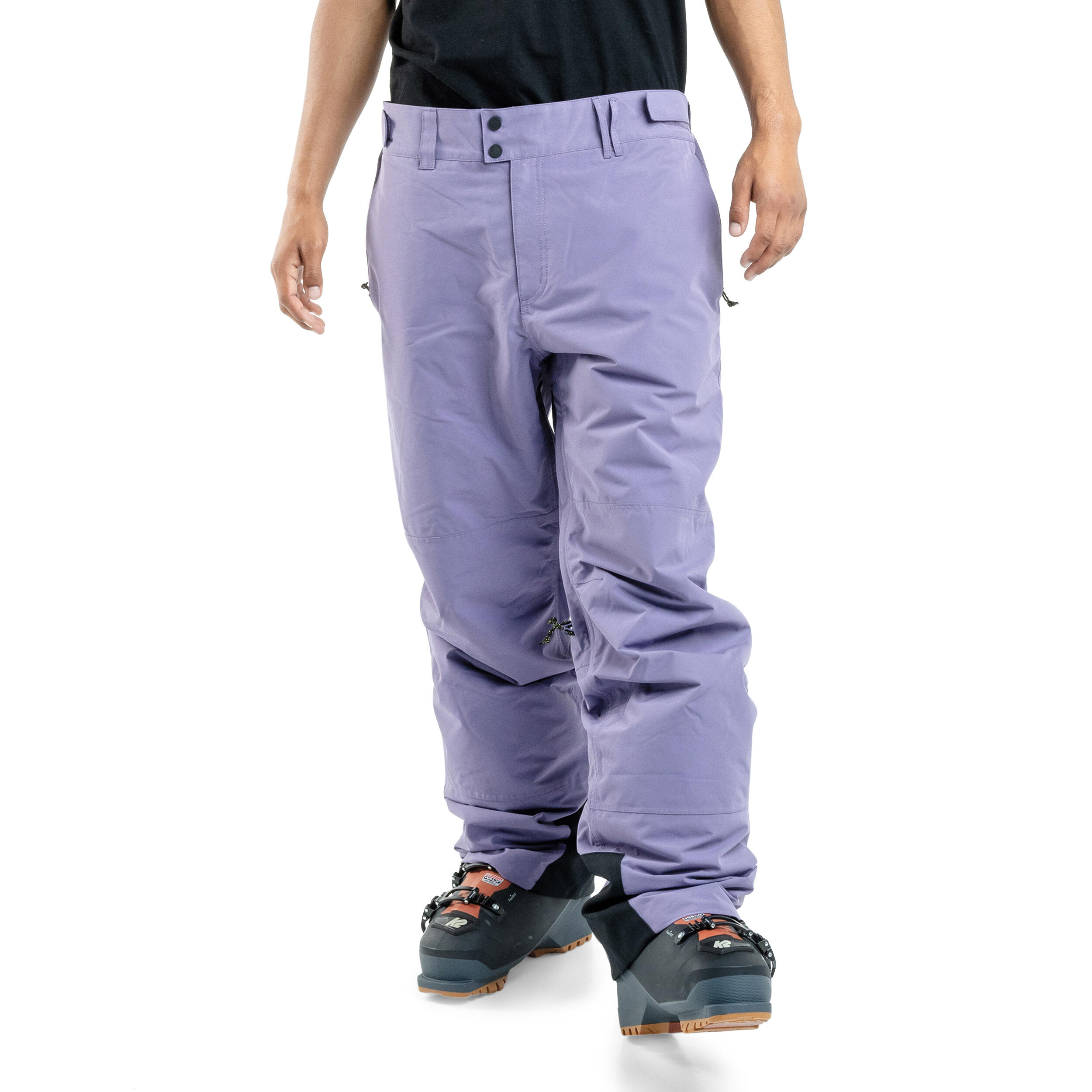 PLANKS Planks Easy Rider Men's Ski Pants in Steep Purple with Pockets - Sports Trousers