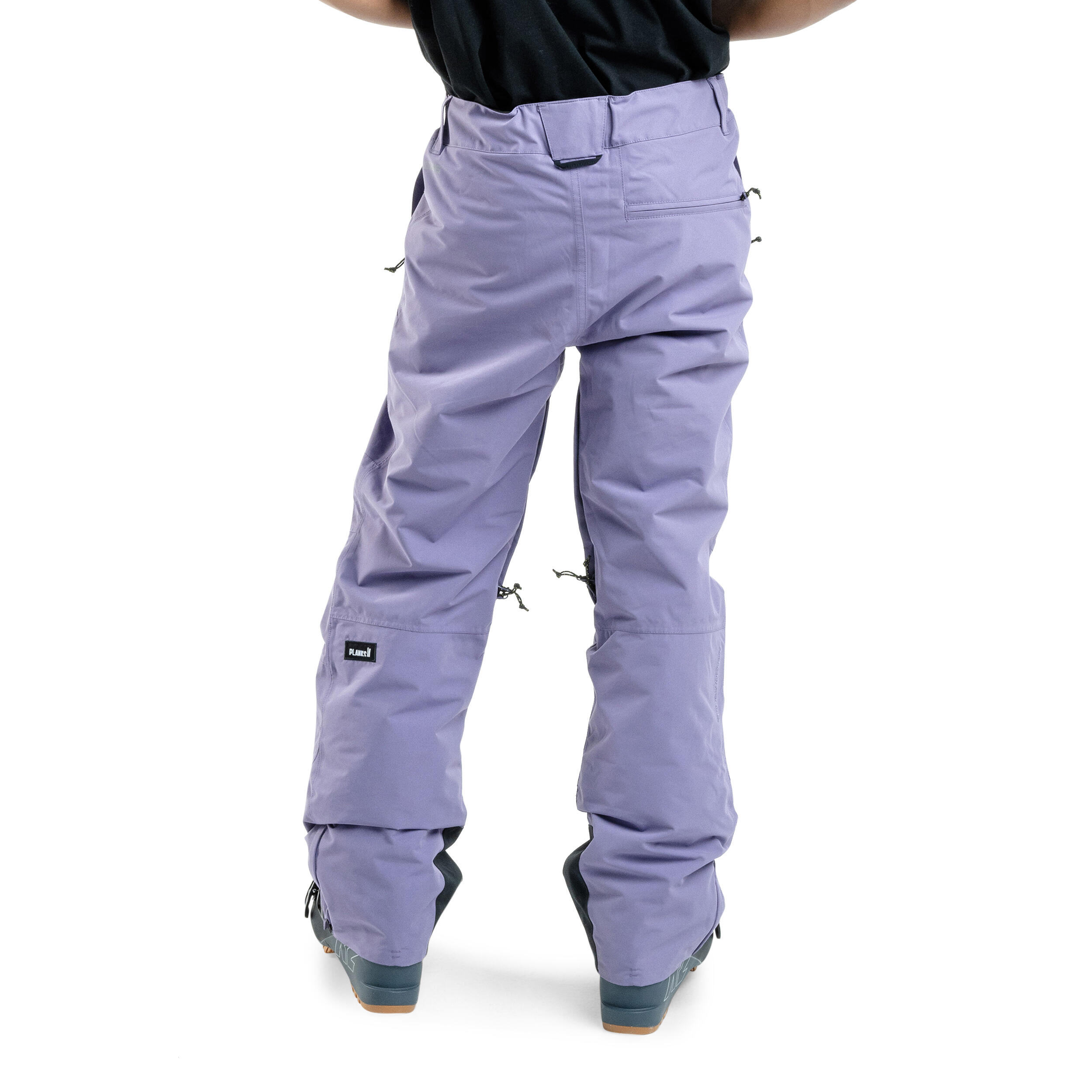 Planks Easy Rider Men's Ski Pants in Steep Purple with Pockets - Sports Trousers 3/4