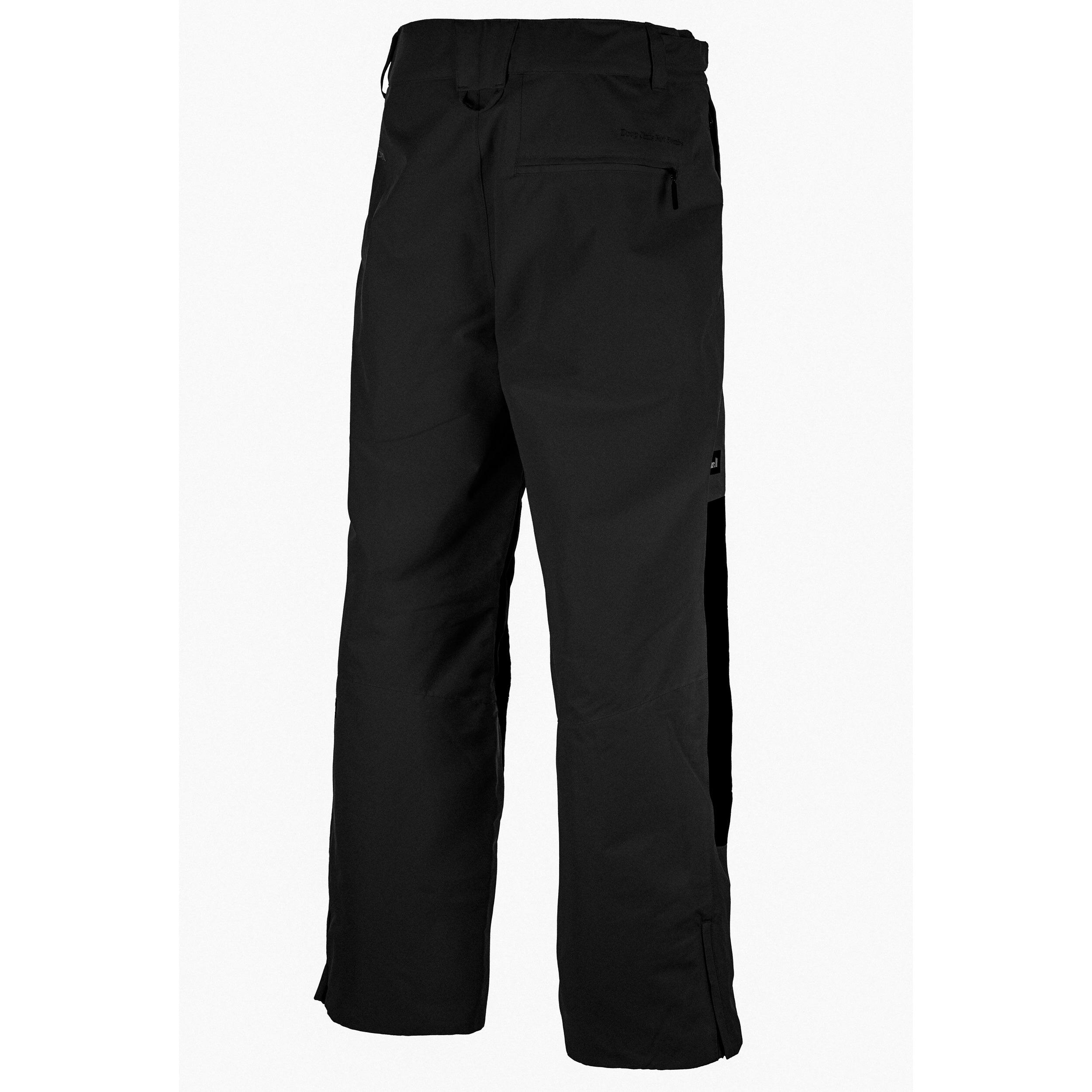 Planks Easy Rider Men's Ski Pants in Black with Pockets - Breathable Trousers 6/6