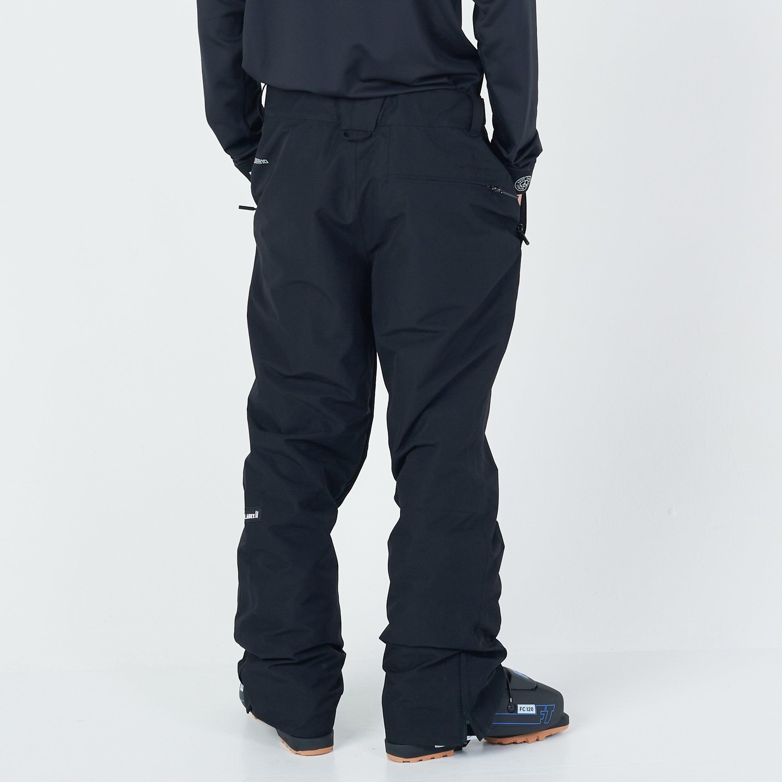 Planks Easy Rider Men's Ski Pants in Black with Pockets - Breathable Trousers 3/6