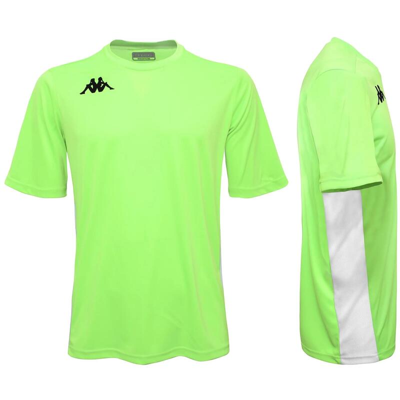 T-shirt tecnica uomo kappa verde fluorescente
