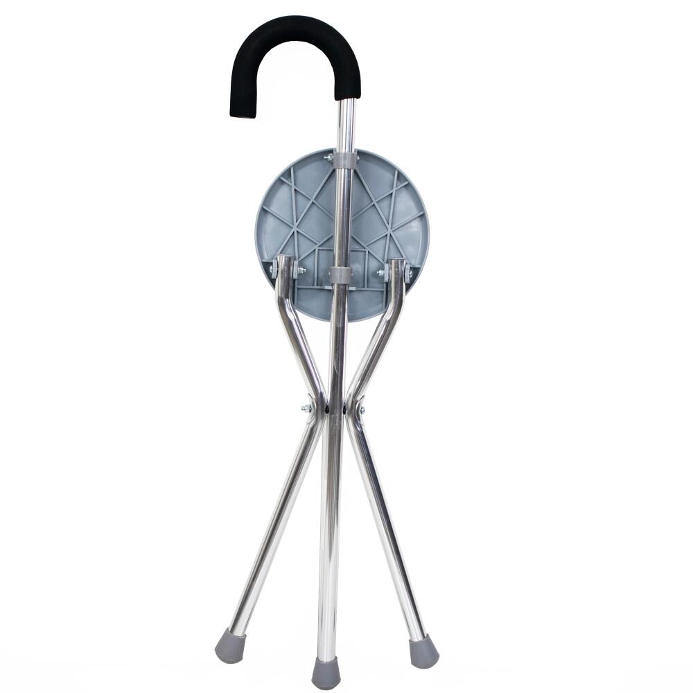 Wandelstok met opvouwbaar zitje Aluminium driepoot Kruk Tot 90 kg 4/7