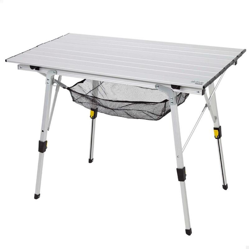 Aktive Mesa plegable camping aluminio antideslizante y altura ajustable