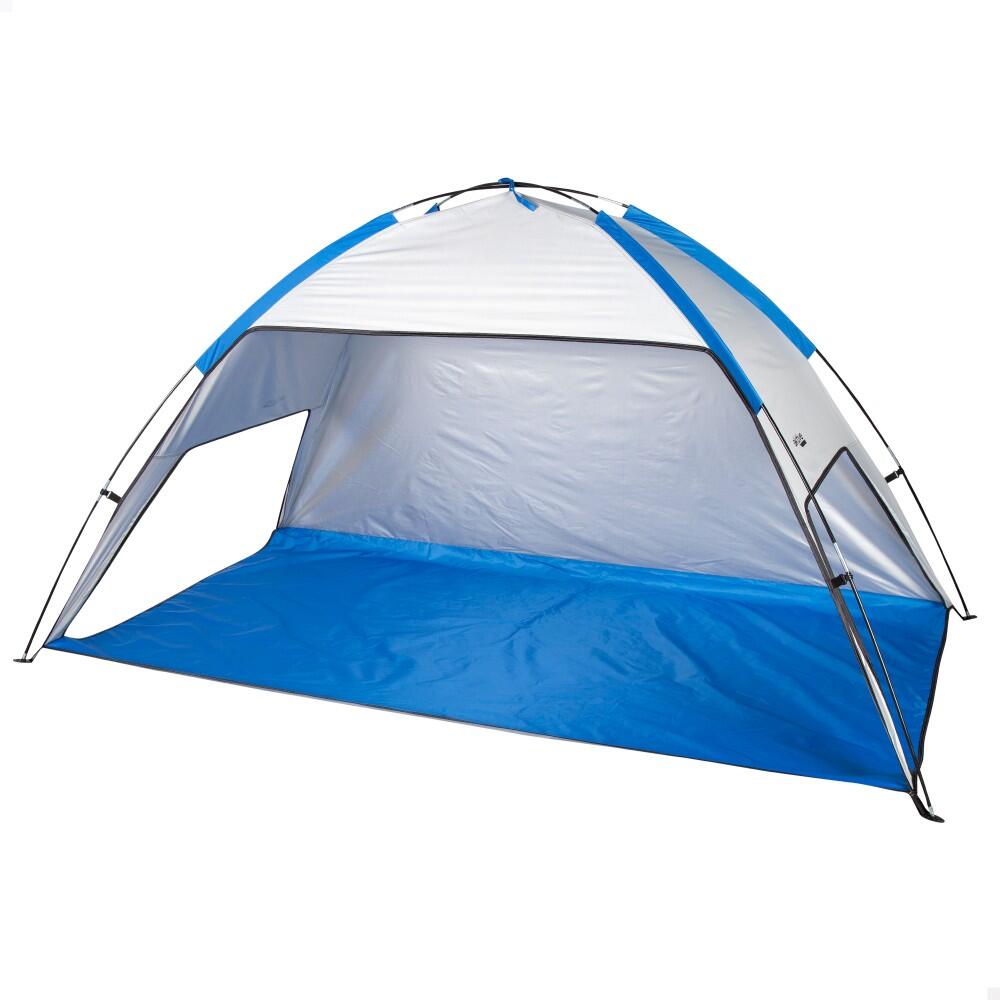 Aktive - Tente Coupe-vent Et Plage Aktive Pour 2 Personnes Uv50 Avec Fenêtres Et Sol - Tente - Bleu|gris - 2 Places - Decathlon
