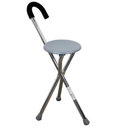 Wandelstok met opvouwbaar zitje Aluminium driepoot Kruk Tot 90 kg