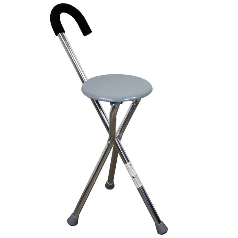 Canne De Marche Tripode Réglable En Aluminium Zoe, Couleur Noire - Neuf Avec Emballage, Certifiée CE