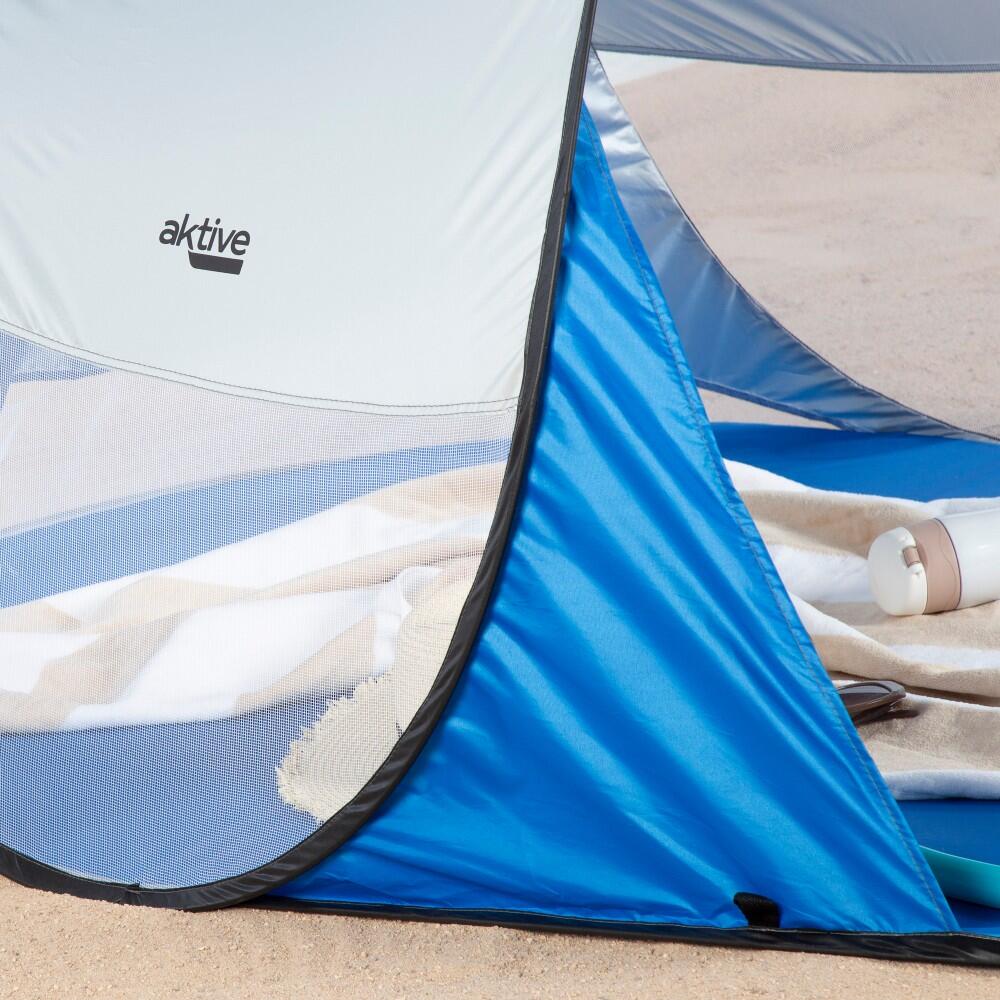 Aktive Corta-vento e tenda de praia Pop Up para 2 pessoas UV50 c/chão 7/7