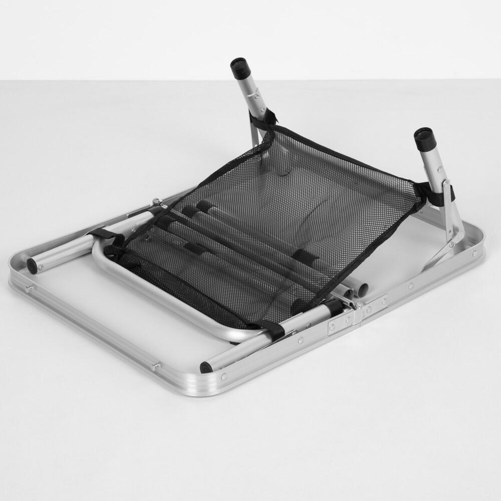 Aktive Table pliable camping valise antidérapante beige avec auxiliaire rouge 6/7