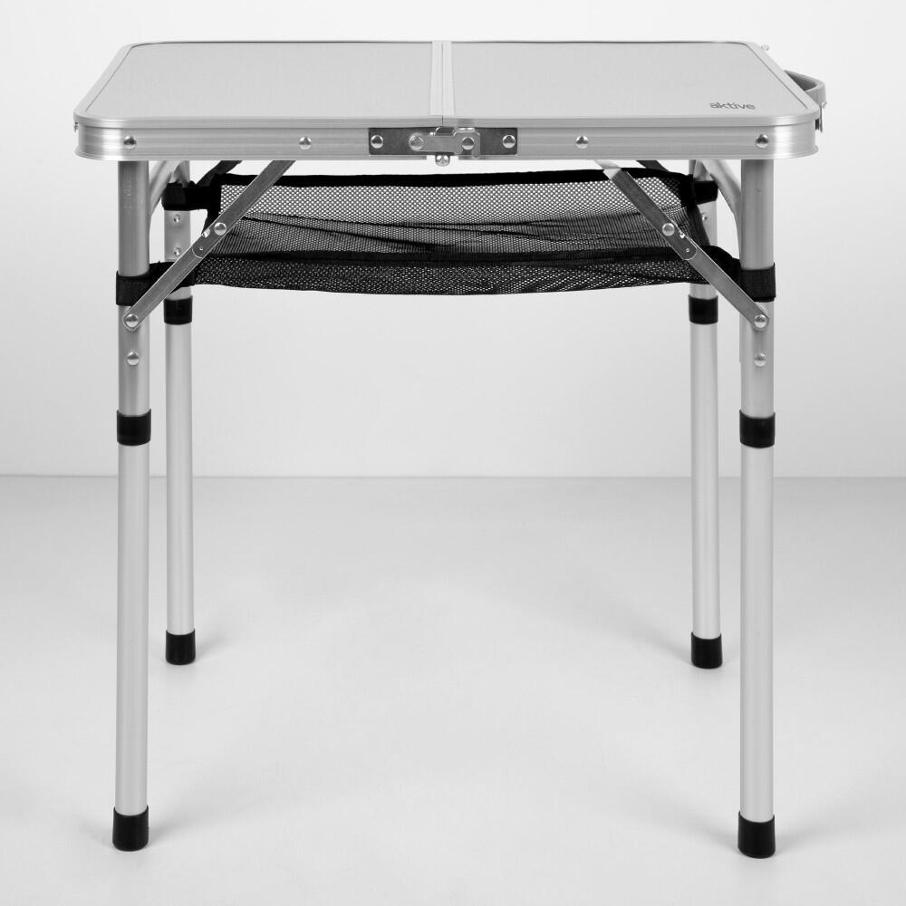 Aktive Table pliable camping valise antidérapante beige avec auxiliaire rouge 7/7
