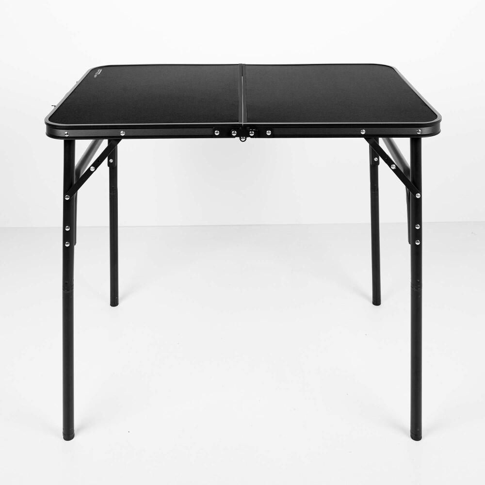 Aktive Mesa de acampamento dobrável preta antiderrapante, sistema de nivelamento 7/7