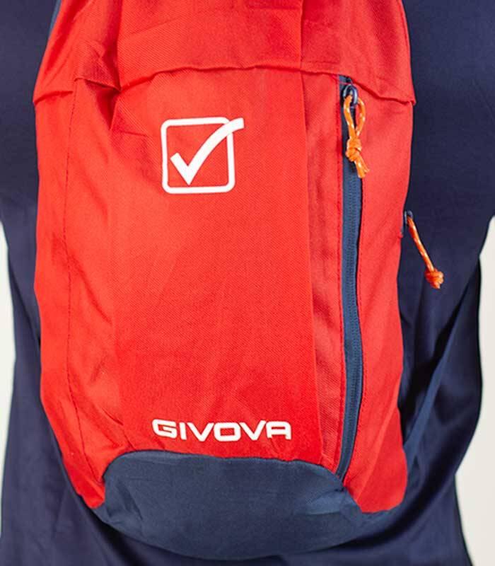Givova Zaino Capo Rugzak Rood-Navy: Duurzaam & Ruim 3/5