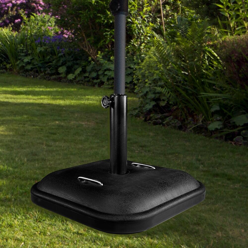 Base Per Ombrellone IB00018 – 45 Litri, Da Riempire Con Acqua O Sabbia – Colore Nero, Materiale Polietilene
