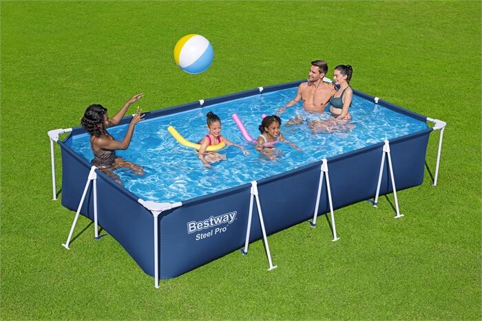 Piscina Bestway Steel Pro 400 x 211 x 81 cm com filtro de cartucho de 1.249 l/h 6/7
