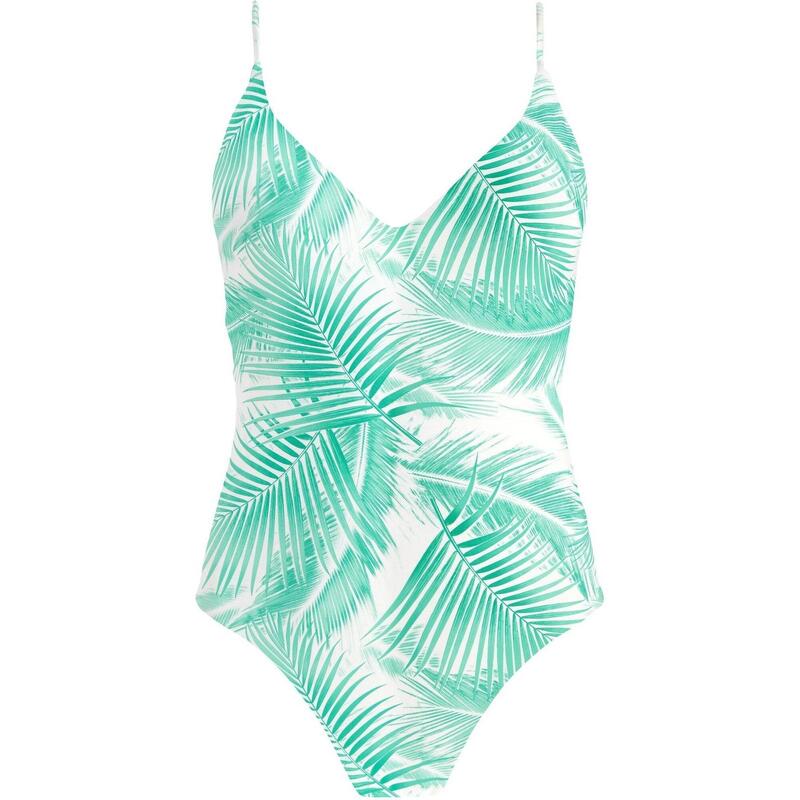 Costum de baie Palmsy Plunge One Piece - alb femei