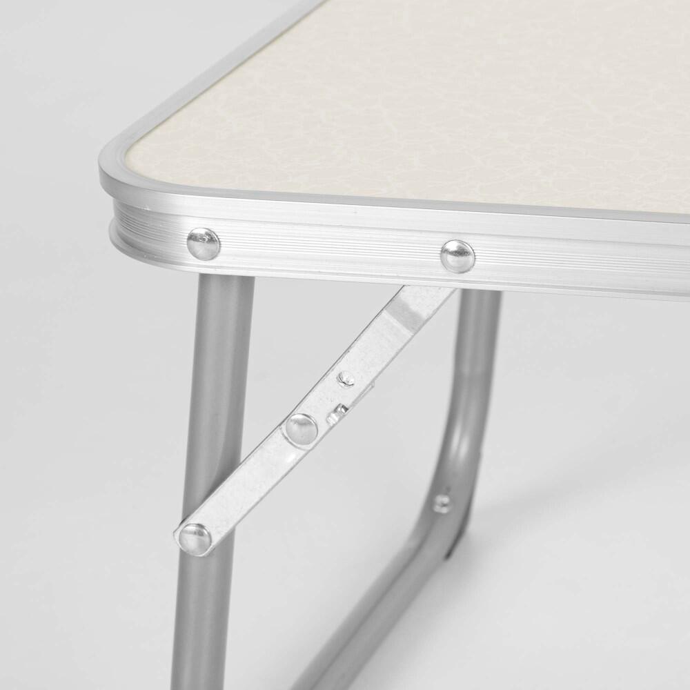 Petite table de camping pliante beige, anti-basculement et ultra-légère Aktive 3/7