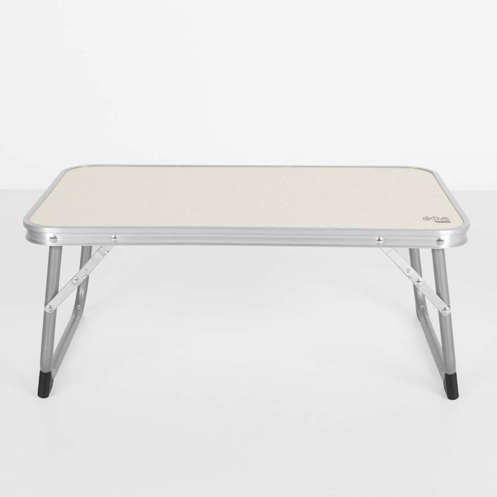Petite table de camping pliante beige, anti-basculement et ultra-légère Aktive 2/7