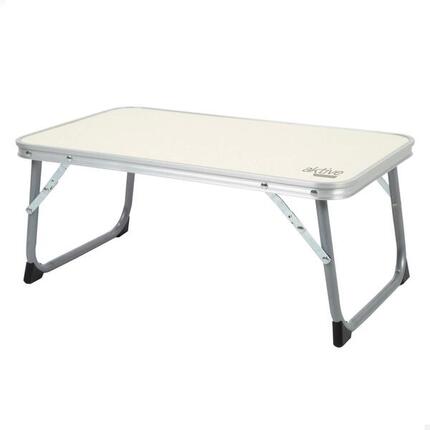 Petite table de camping pliante beige, anti-basculement et ultra-légère Aktive