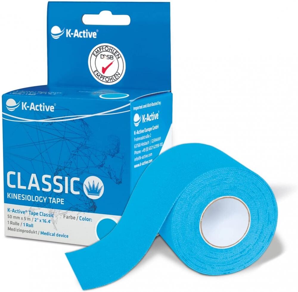 QUERALTO Benda Kinesiotape K-Active 5cmx5m | 1 rotolo | Vari colori