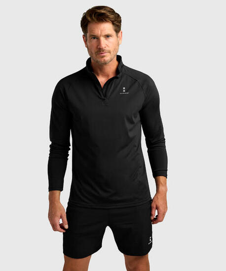 Herren Performance LongSleeve Tenis/Padel Schwarz