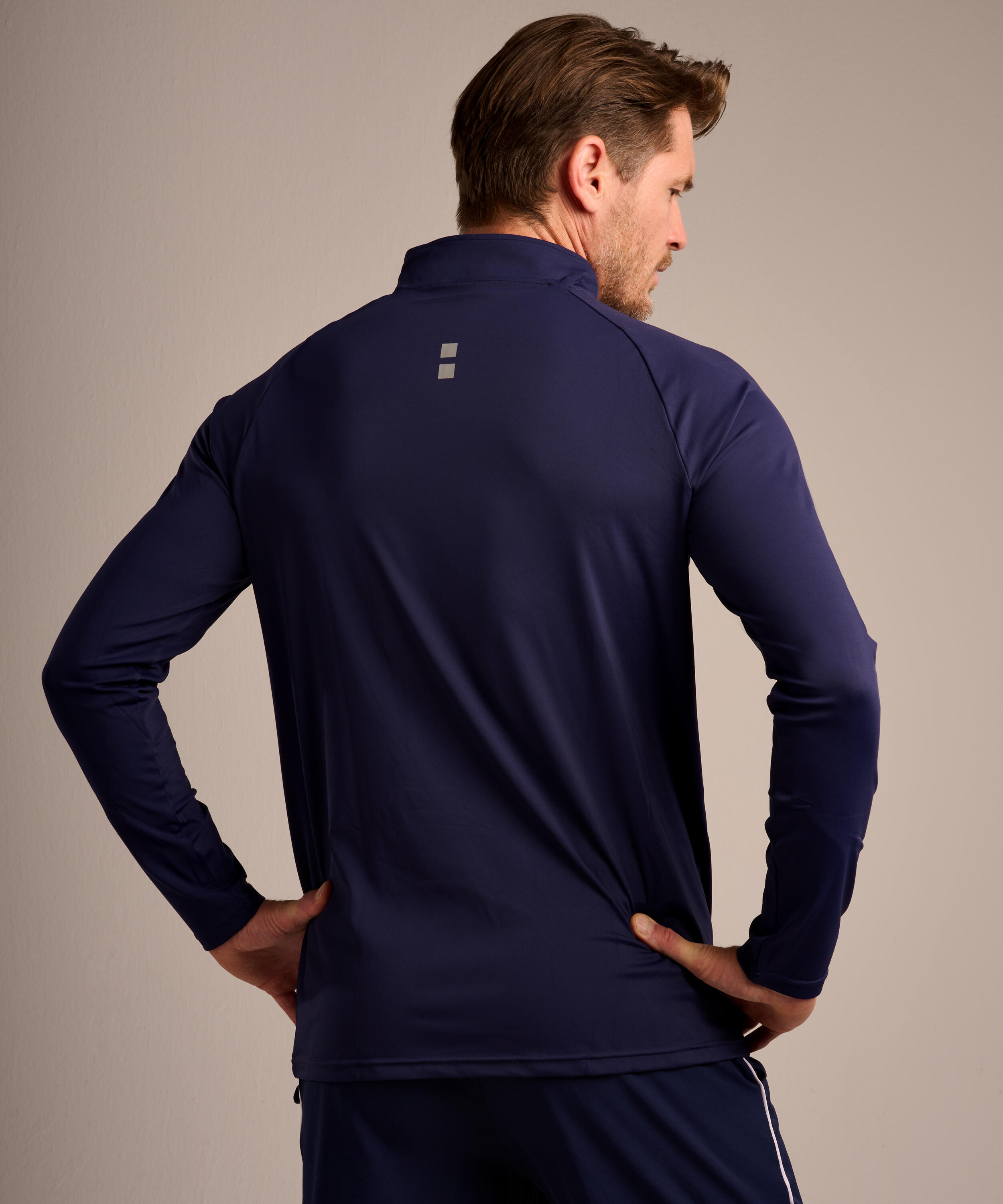 Manga comprida Performance Tenis/Padel azul-marinho para homem 2/4