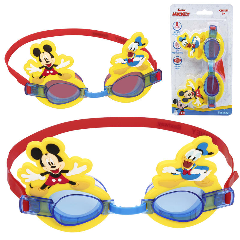 Gafas Submarinismo - Natación niño Bestway Mickey amarillo