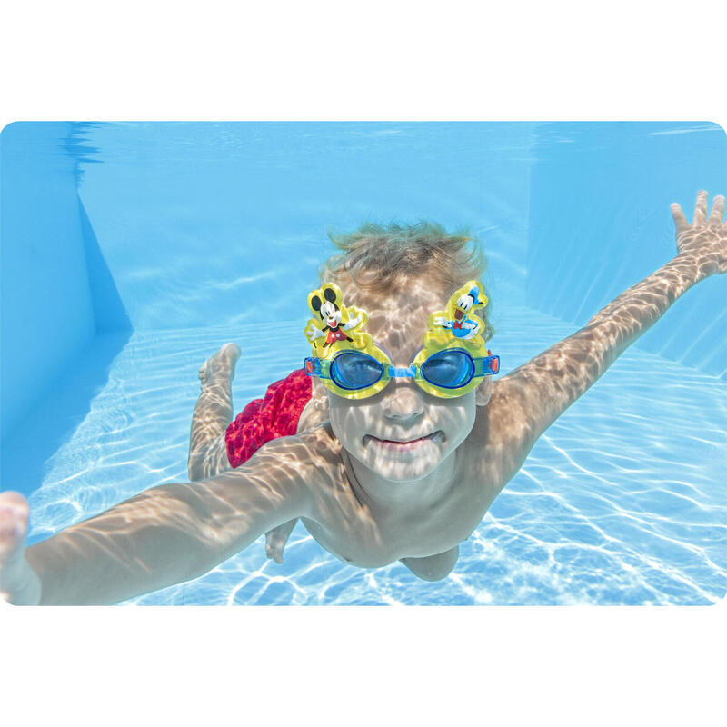 Gafas Submarinismo - Natación niño Bestway Mickey amarillo