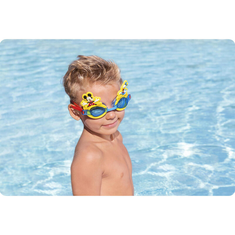 Gafas Submarinismo - Natación niño Bestway Mickey amarillo