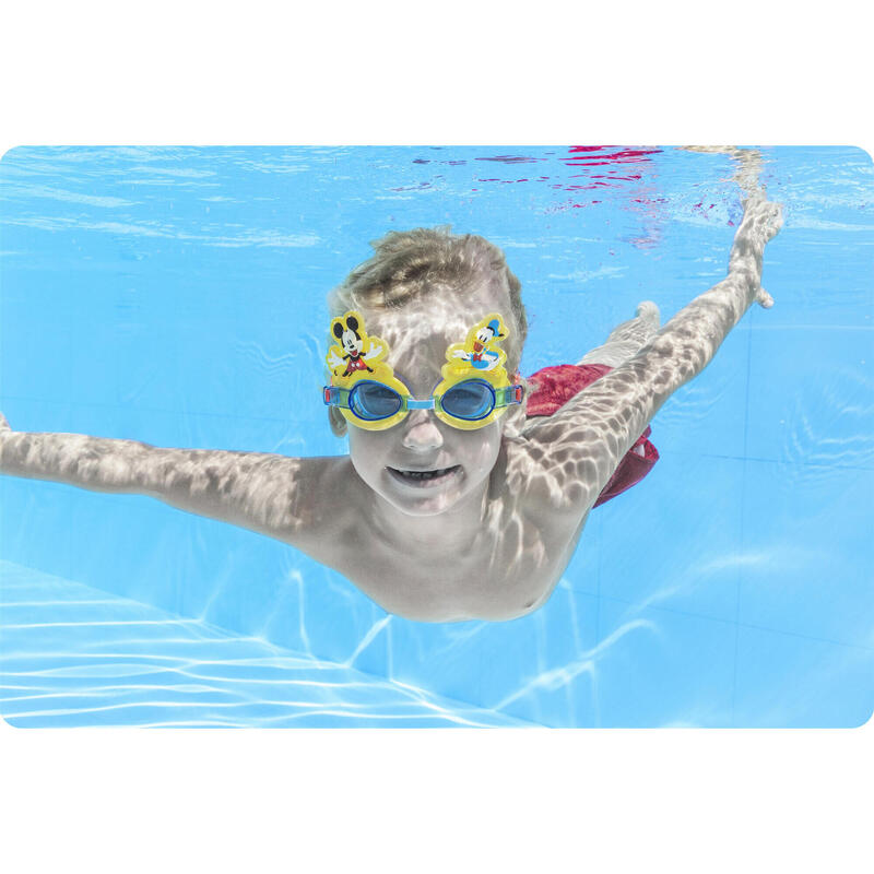 Gafas Submarinismo - Natación niño Bestway Mickey amarillo