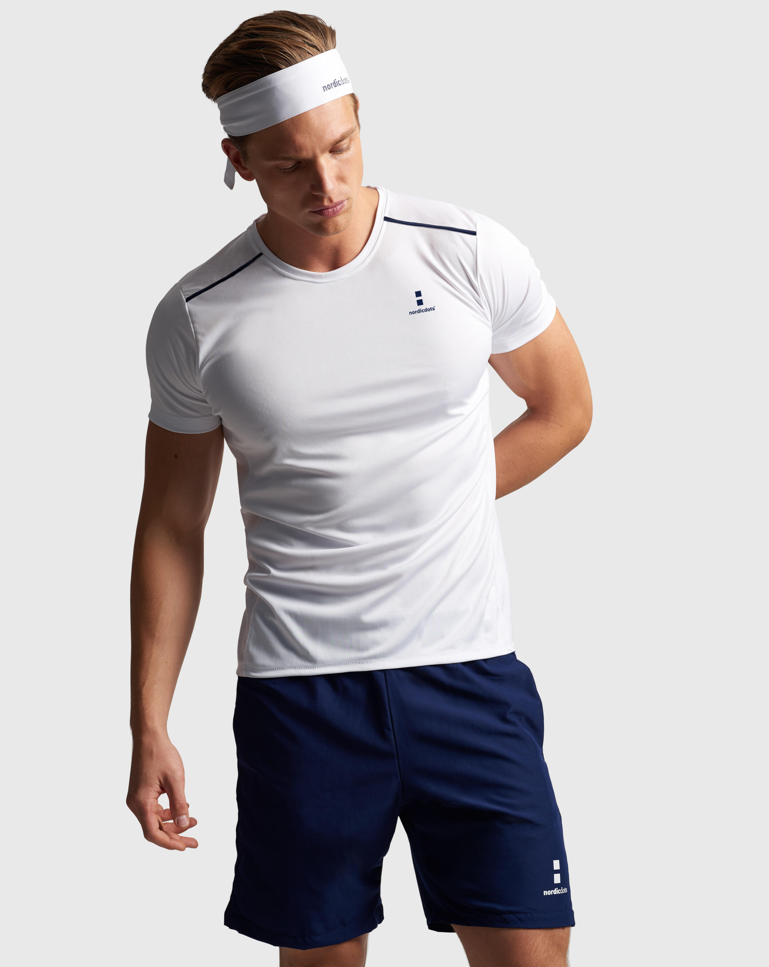 Performance Tennis/Padel T-Shirt Herren Weißes 4/4