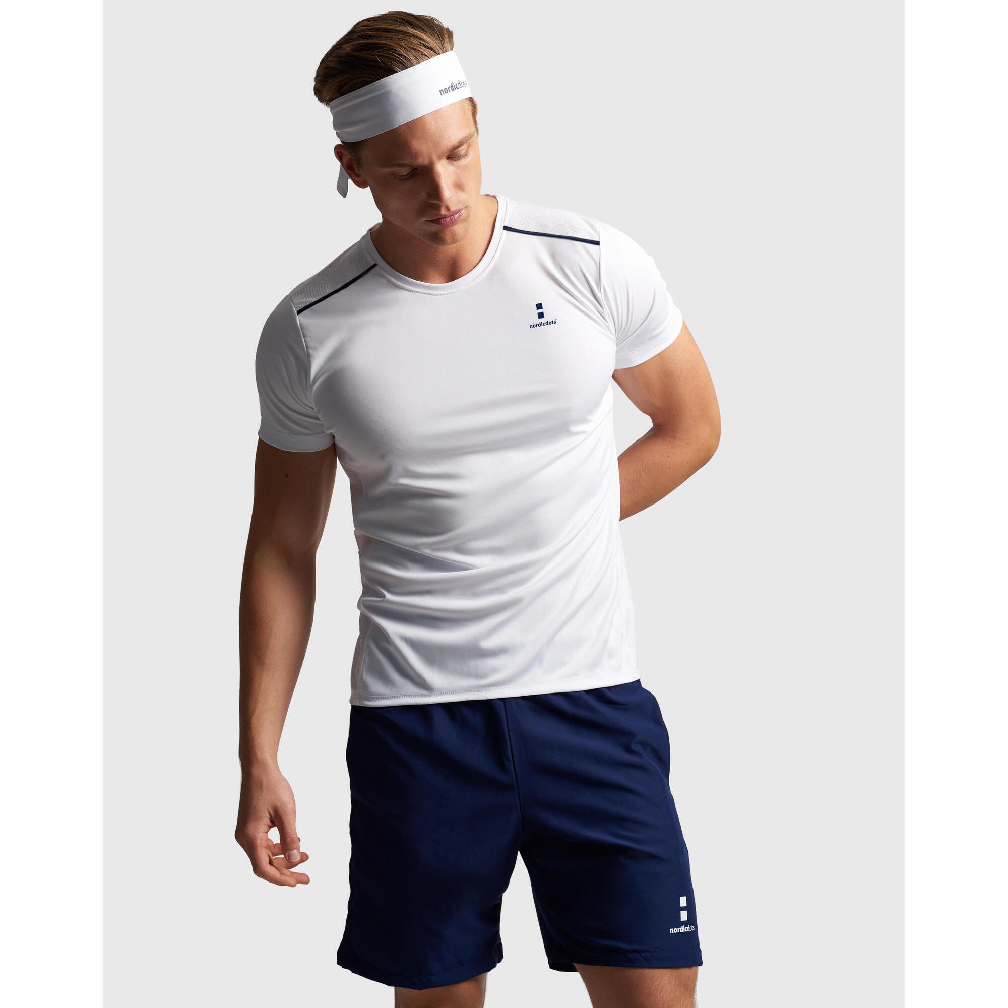 Men's Performance Tennis/Padel T-Shirt White