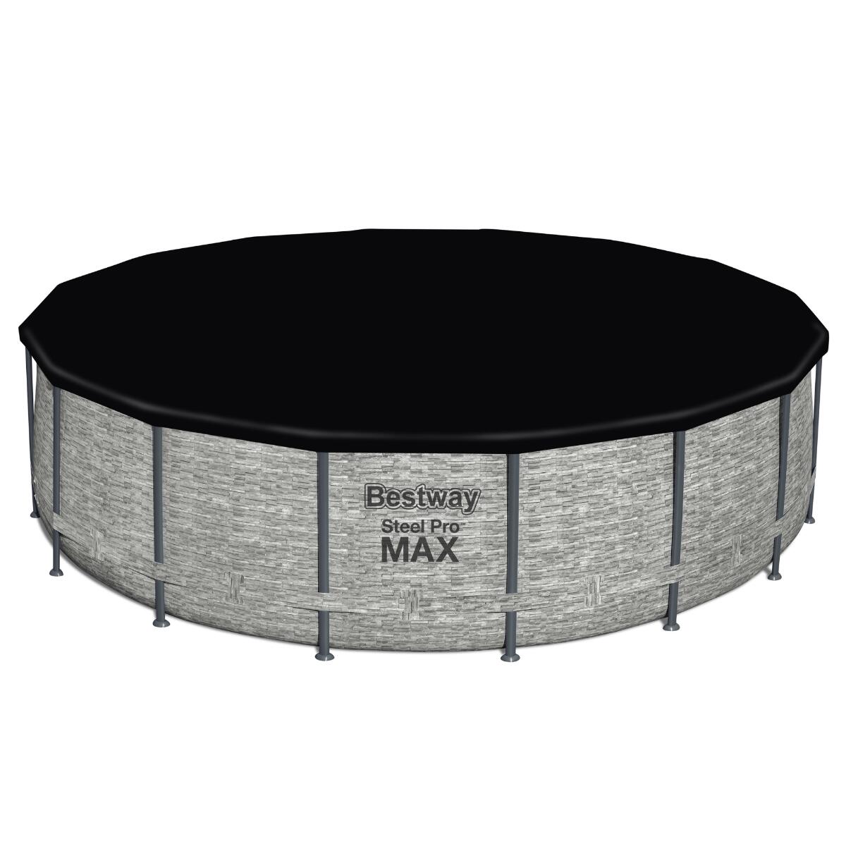 Bestway 16ft x 48" Steel Pro MAX Round Above Ground Swimming Pool 4/7