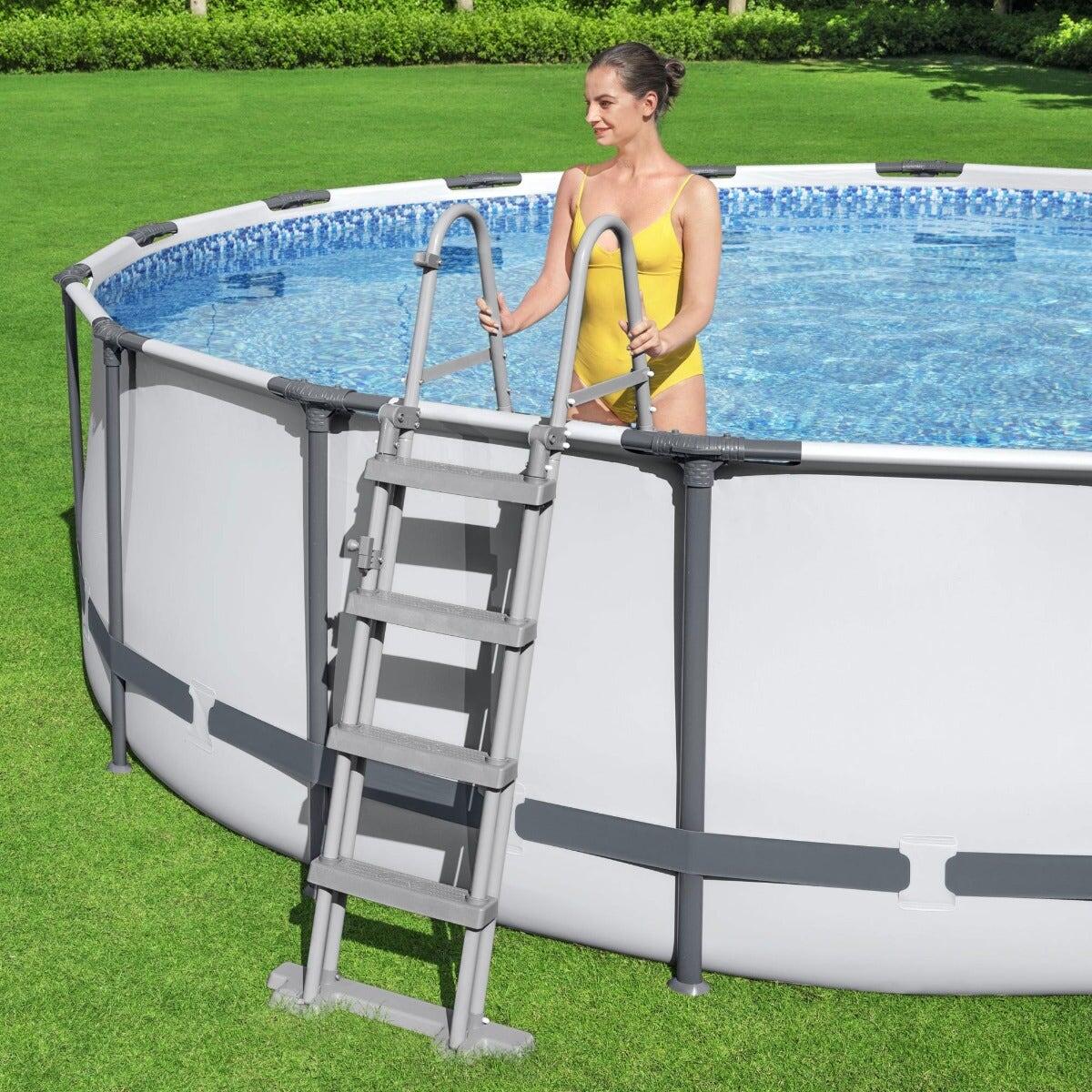 Bestway 15ft x 48" Steel Pro MAX Round Above Ground Swimming Pool 3/7
