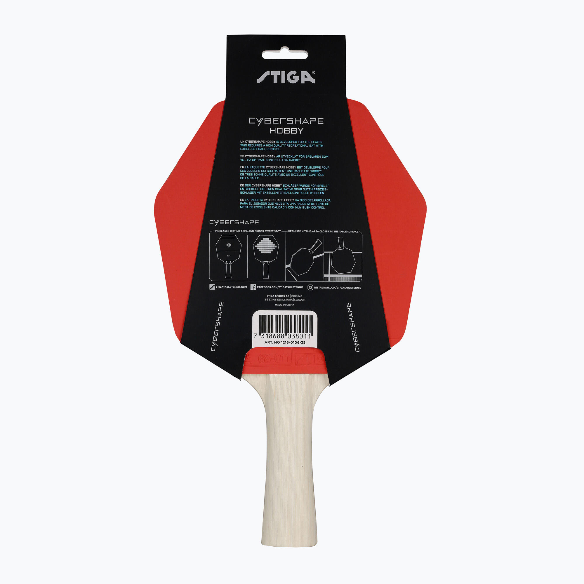 Pálka na stolní tenis Cybershape Hobby 3/6