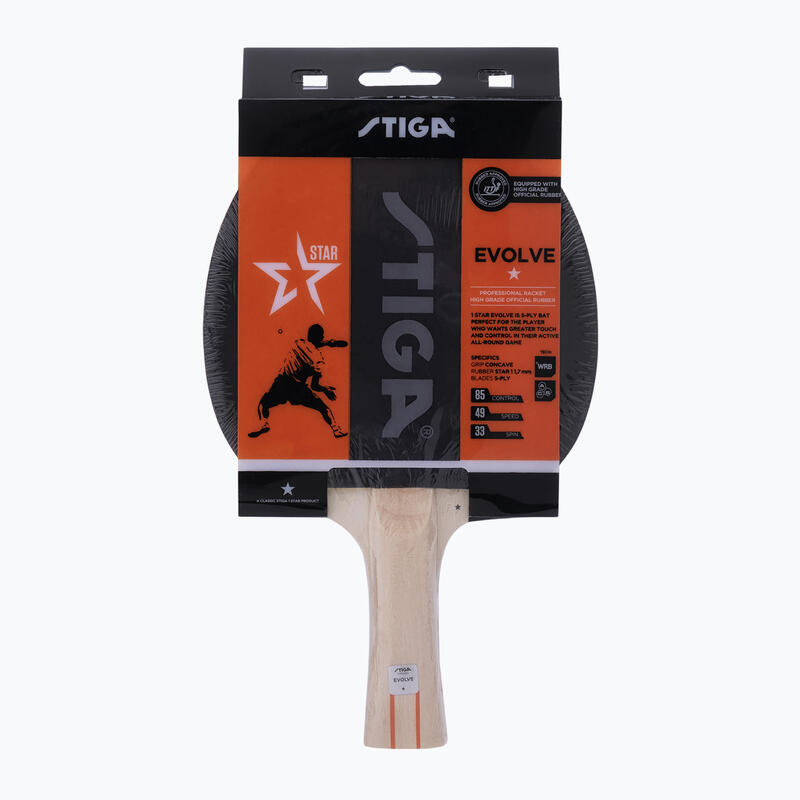 Paleta de ping-pong tenis adulți Evolve 1-Star roșie